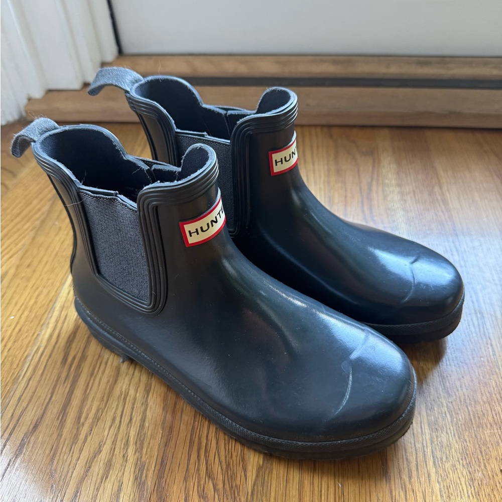 Hunter Women’s Blue Ankle Rain Boots